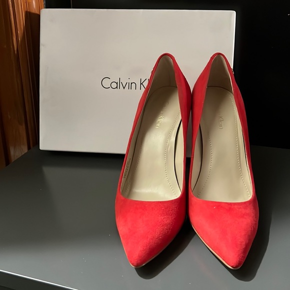 Calvin Klein Red Heels!!! - Picture 1 of 7